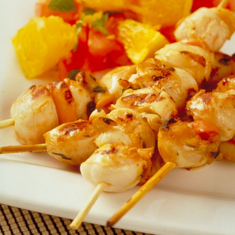 Photo of Orange-Grilled Scallops with Mint and Tomatoes by WW