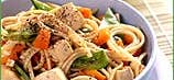 Japanese Noodles with Garlic-Toasted Tofu