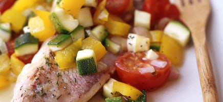 Seasoned Red Snapper Baked in Packets