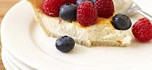Raspberry-Blueberry Cheesecake Pie