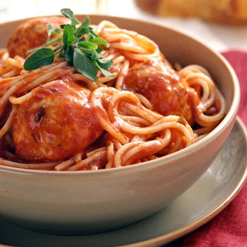 Photo of Turkey Meatballs with Spaghetti by WW