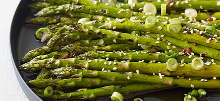 Asperges grillées au sésame