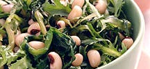 Escarole Sauteed with Black-eyed Peas