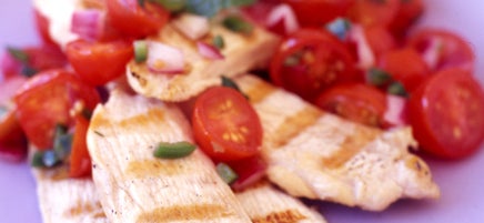 Passover Chicken with Tomato-Mint Salsa