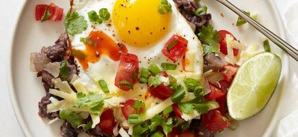 Southwest Inspired Black Beans and Eggs