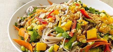 Soba Noodle Salad with Mango, Lime, and Peanuts