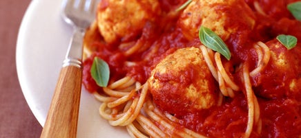 Spaghetti with Turkey Meatballs