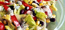 Salade Santa Fe avec vinaigrette chili-lime