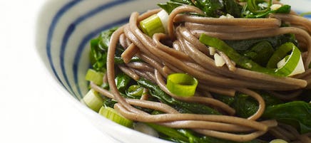 Soba Noodles with Spinach