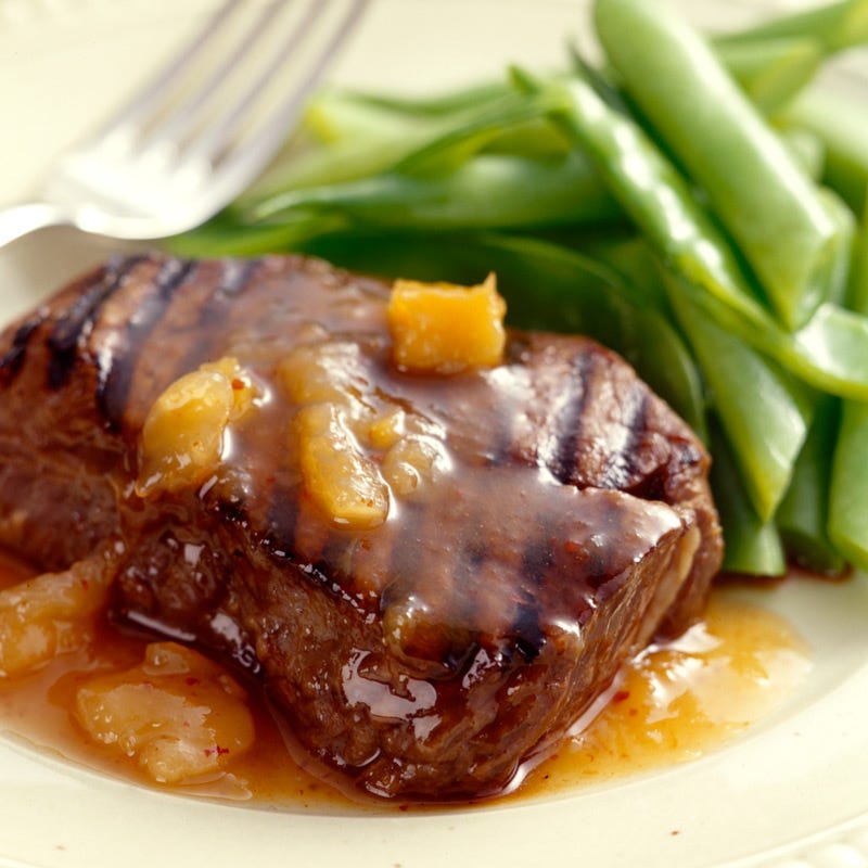 Photo of Grilled Flank Steak with Mango Chutney by WW