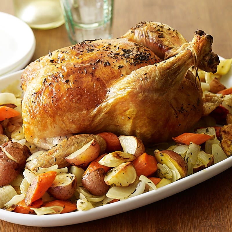 Photo of Romantic roast chicken with root veggies by WW