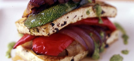 Roasted Vegetable and Tofu Napoleon