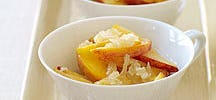 Peaches with Riesling Sauce