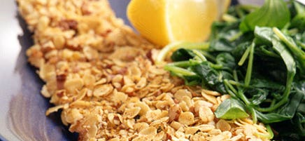Truite en croute aux noix de pécan et aux épices