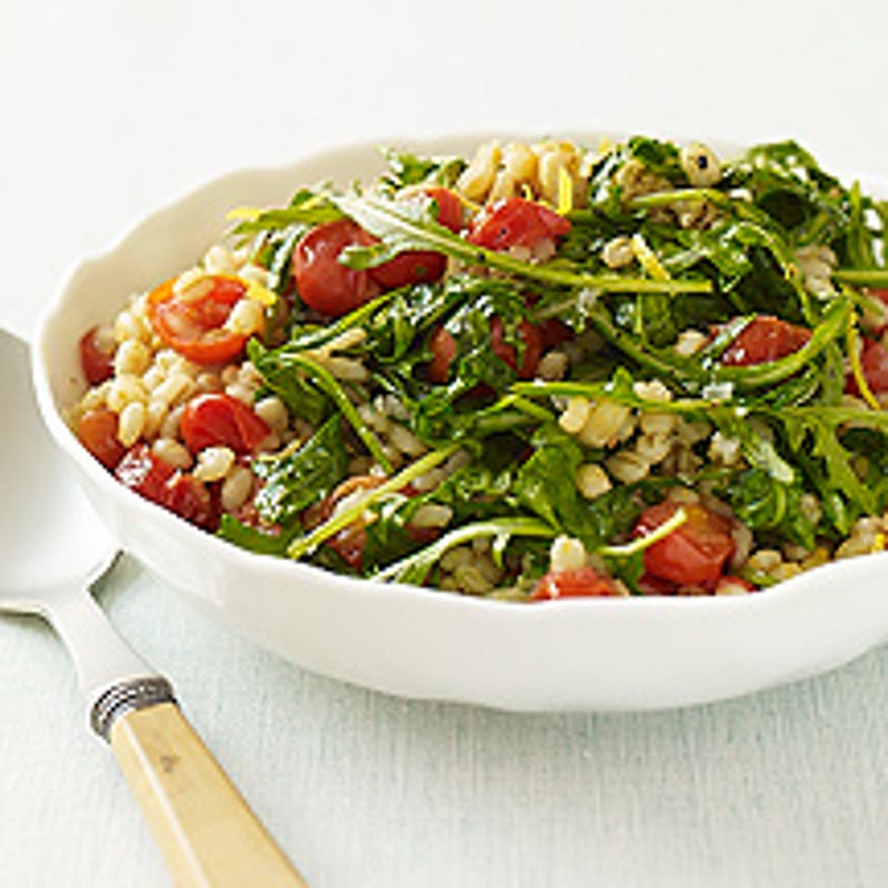 Photo of Barley, grape tomato and arugula sauté by WW
