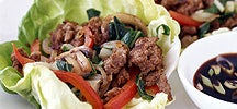 Moo Shu Beef Lettuce Cups