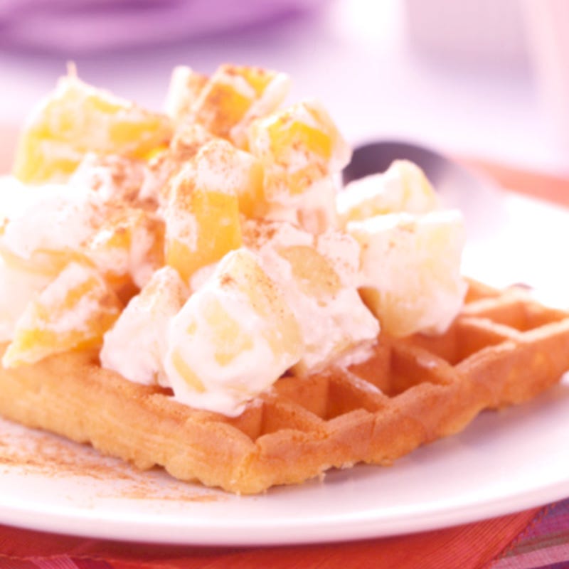 Photo of Creamy Fruit-Topped Waffles by WW