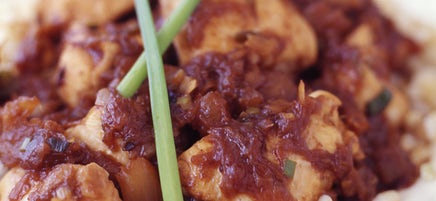 Chinese Pineapple Chicken with Black Bean Sauce