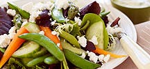 Spring Vegetable Salad with Buttermilk Dressing