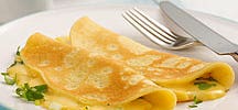Crepes with Oka Cheese and Scallions