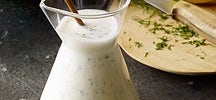 Creamy lemon salad dressing