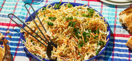 Creamy curried coleslaw