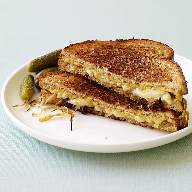 Photo of Grilled gruyere and caramelized onion sandwiches by WW
