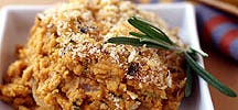 Pumpkin Gratin with Crispy Rosemary-Parmesan Topping