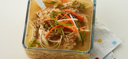 Soupe poulet et riz