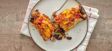 Turkey-Bean Enchiladas