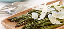 Roast Asparagus with Shaved Parmesan