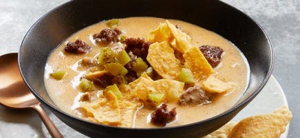 Slow-Cooker Cheeseburger Soup