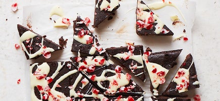 Chocolaty Candy-Cane Triangles
