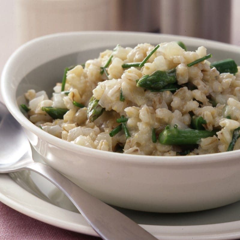 Photo de Risotto aux langues d'oiseau et aux asperges avec vinaigre balsamique par WW