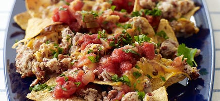 Nachos aux haricots et piments chipotle