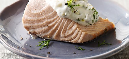 Cold Poached Salmon with Caper-Mayonnaise