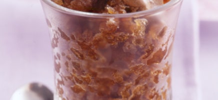 Coffee Granita with Mocha Topping