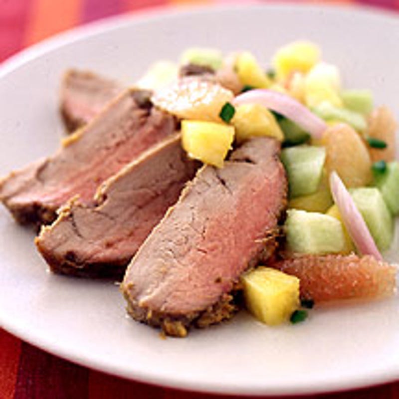 Photo of Sweet and Spicy Pork With Festive Fruit Salsa by WW