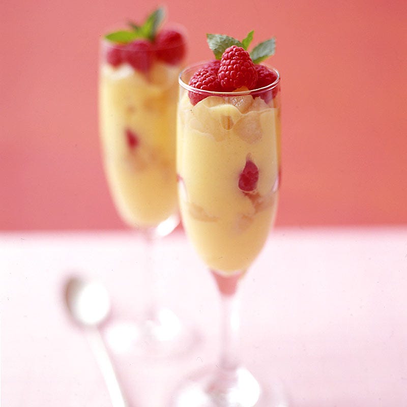 Photo of Pear-Raspberry Eggnog Pudding Parfaits by WW