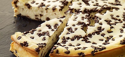 Gâteau au fromage et aux pépites de chocolat
