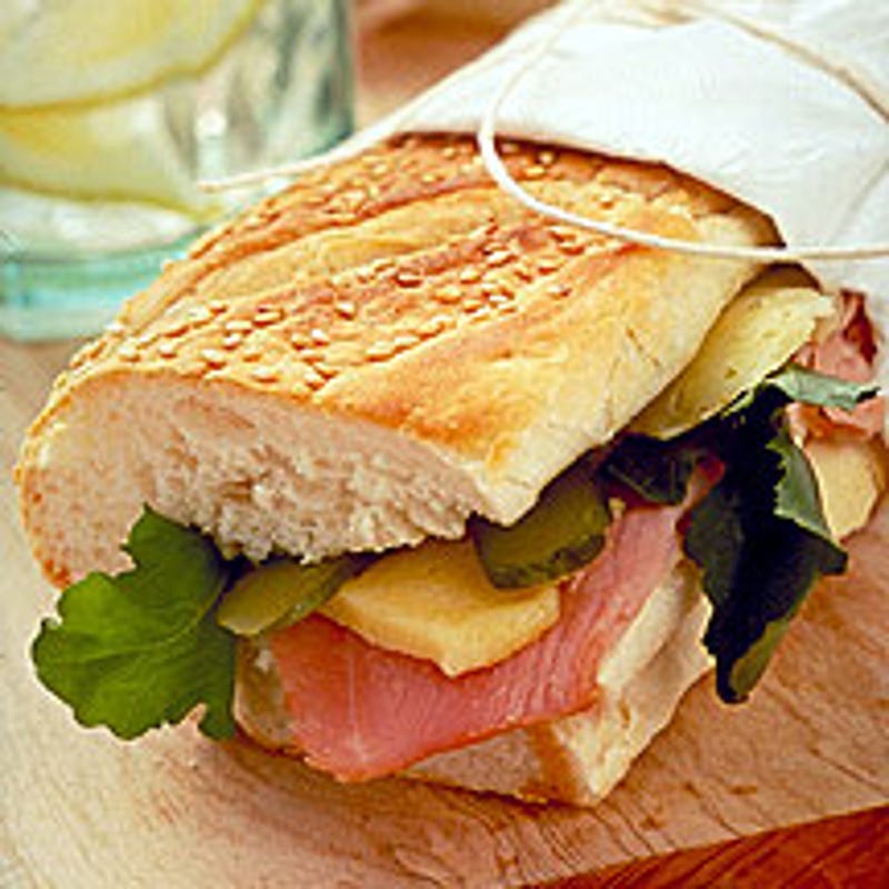 Photo de Baguette grillée au jambon par WW