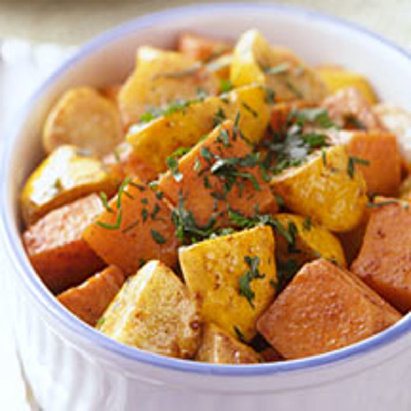 Photo de Patates douces rôties et courge avec cassonade et épices par WW