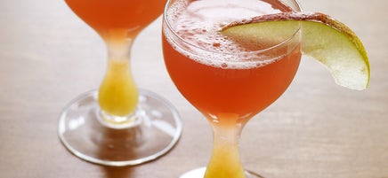 Punch poire et canneberges au prosecco