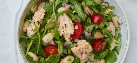 White Bean, Citrus and Salmon Salad