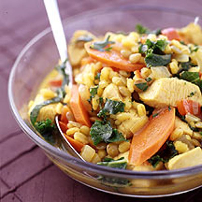 Photo of Curried Barley with Lentils and Chicken by WW