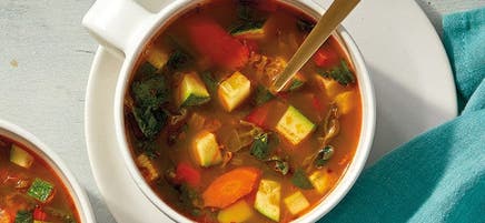 Soupe aux légumes du potager