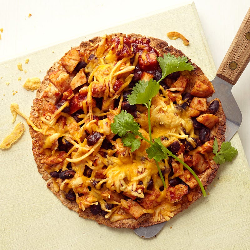 Pizza au poulet BBQ