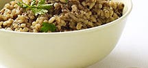 Barley with Mushrooms and Onions