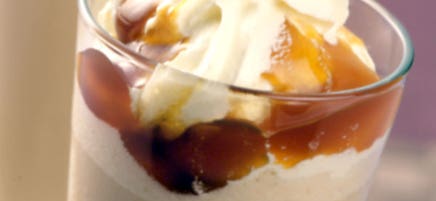Cappuccino fouetté au caramel
