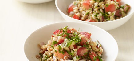 Salade d’épeautre avec tomates et vinaigre balsamique
